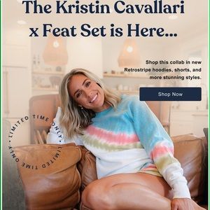 FEAT x Kristin Cavallari Crewneck and Jogger Set